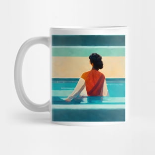 Woman Thinking Mug